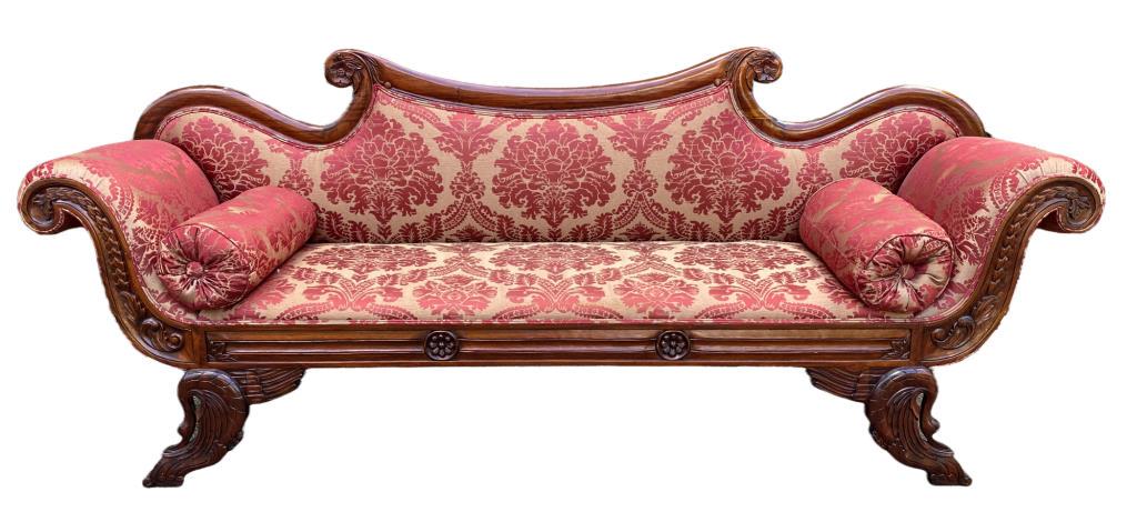 Classical Carved Mahogany Sofa (1 of 6)