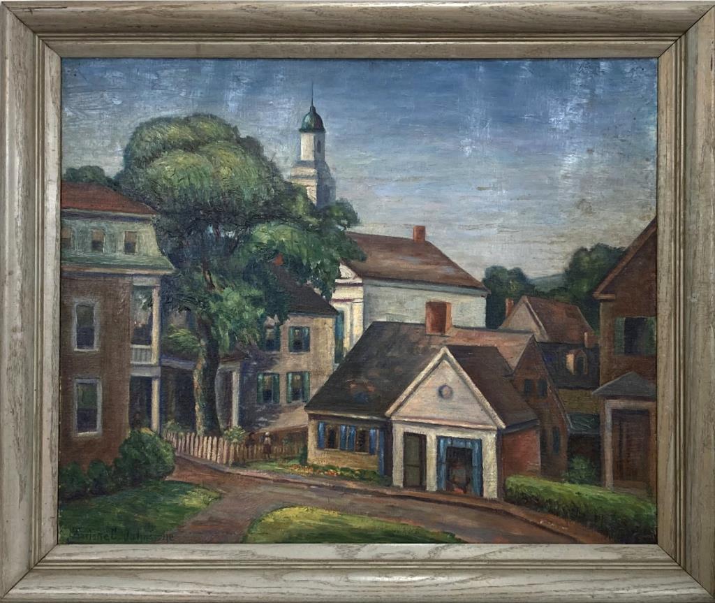 C. Johnstone O/C Town Architectural Scene (1 of 3)