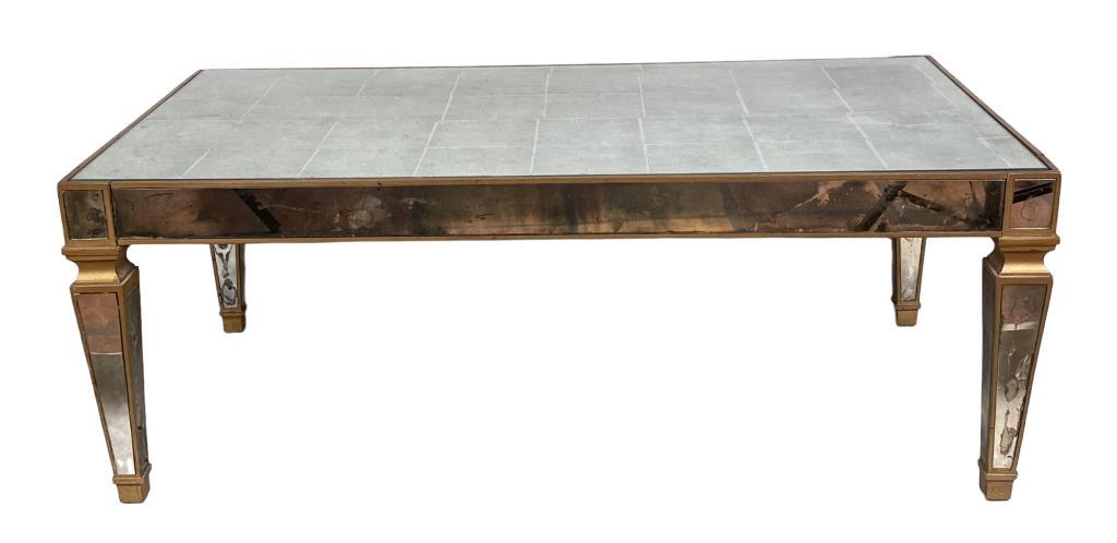 Venetian Giltwood Mirrored Coffee Table (1 of 4)