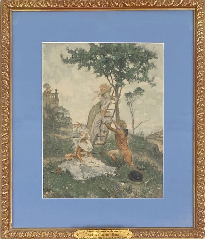 Lucius (Lucio) Rossi, Print, Picking Apples (1 of 3)