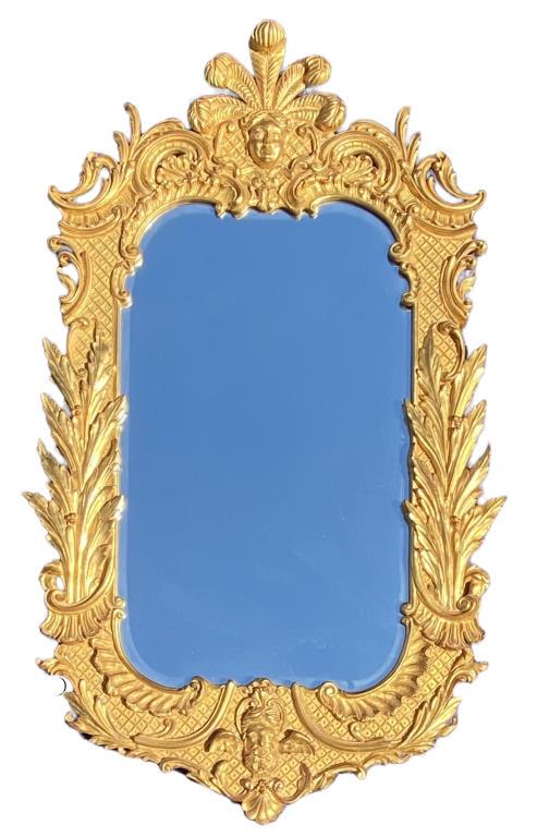 Continental Rococo Style Giltwood Mirror (1 of 4)