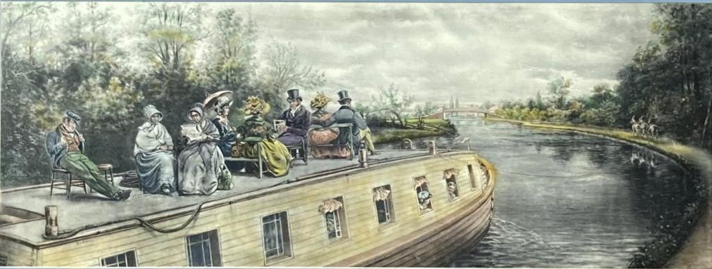 After EL Henry Erie Canal Hand Colored Litho (1 of 5)