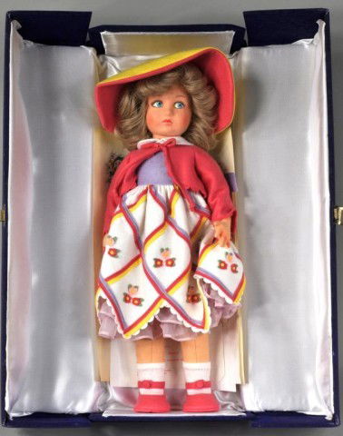 1984 Lenci Doll in Original Case, with Papers: 1984 Lenci doll in original case, with certificates of authenticity. Model BA, #325. 20" high.