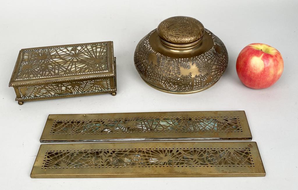 Three Tiffany Studios Gilt Bronze Desk Items (1 of 11)
