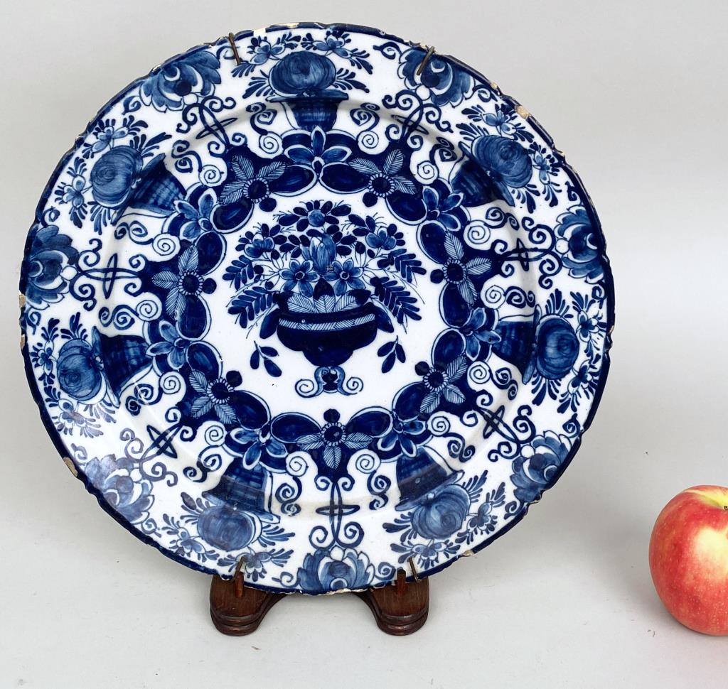 Quirinus Mesch, Signed Delft Plate (1 of 6)