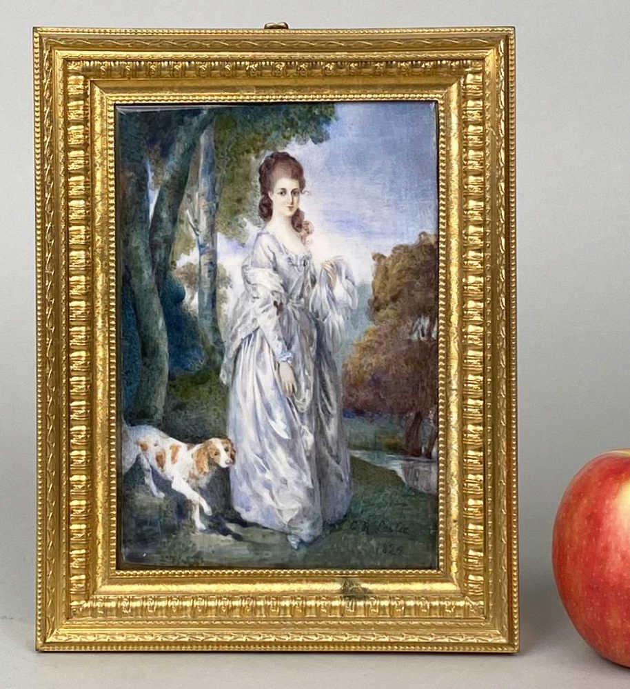 Leslie, Portrait Miniature "Duchess of Hamilton" (1 of 5)