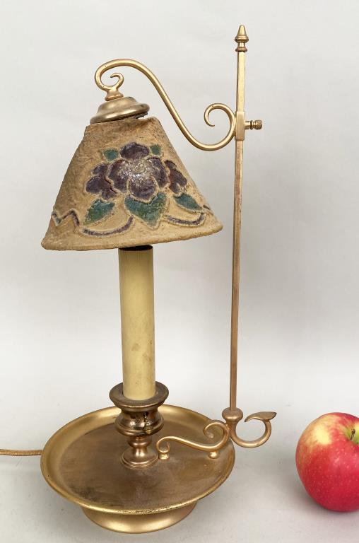 Tiffany Furnaces Favrile Chamberstick Table Lamp (1 of 5)