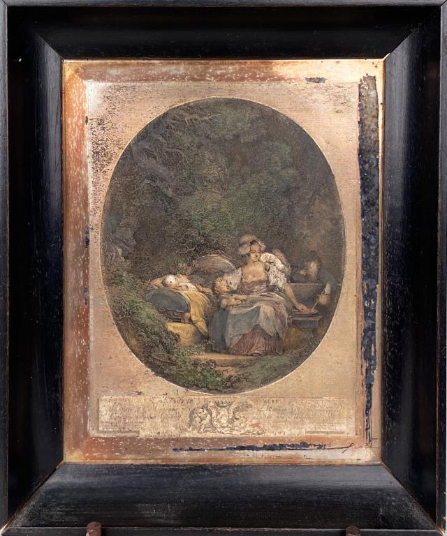 French Engraved Copper Plate, "La Bonne Mere" (1 of 7)