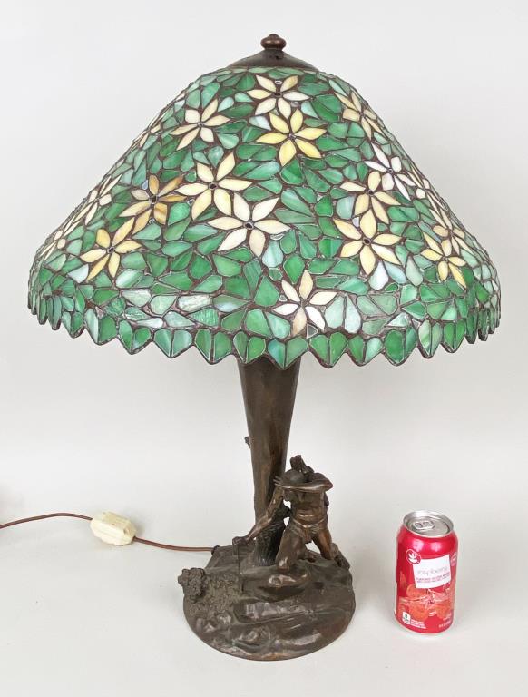 Handel Stained Glass Lamp, N/A Scout Base (1 of 9)