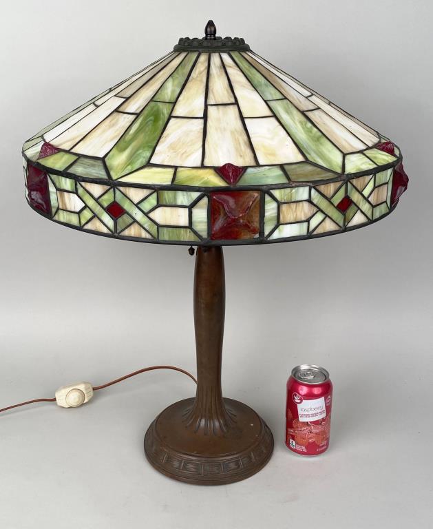 Handel Slag Glass Lamp (1 of 17)