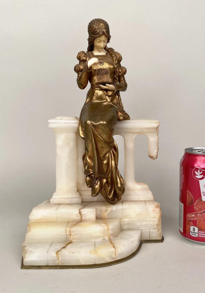 Chiparus Type French D'ore Bronze Maiden Sculpture (1 of 7)