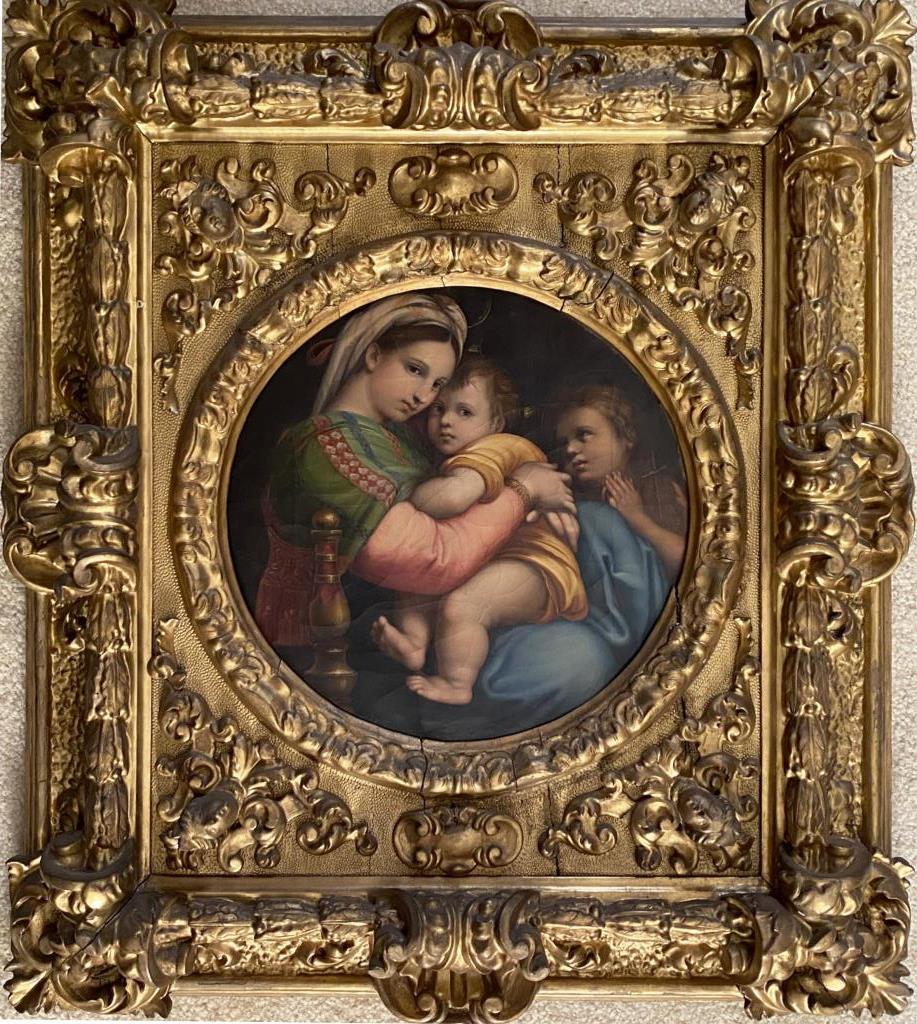 After Raphael, "Madonna Della Sedia" O/C (1 of 10)