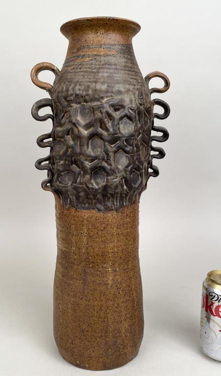 Modern Brutalist Earthenware Tall Jug (1 of 7)