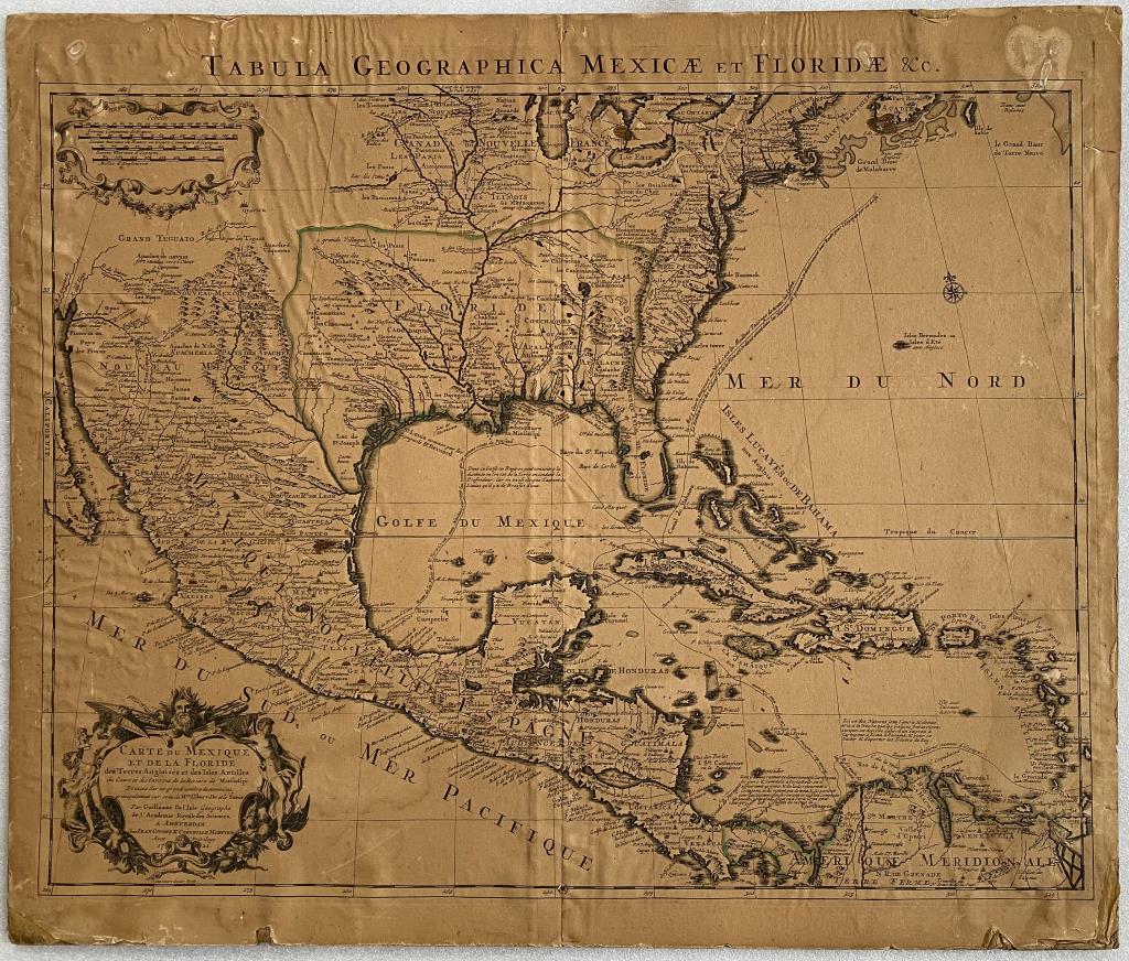 Map, Tabula Geographica Mexicae et Floridae (1 of 3)