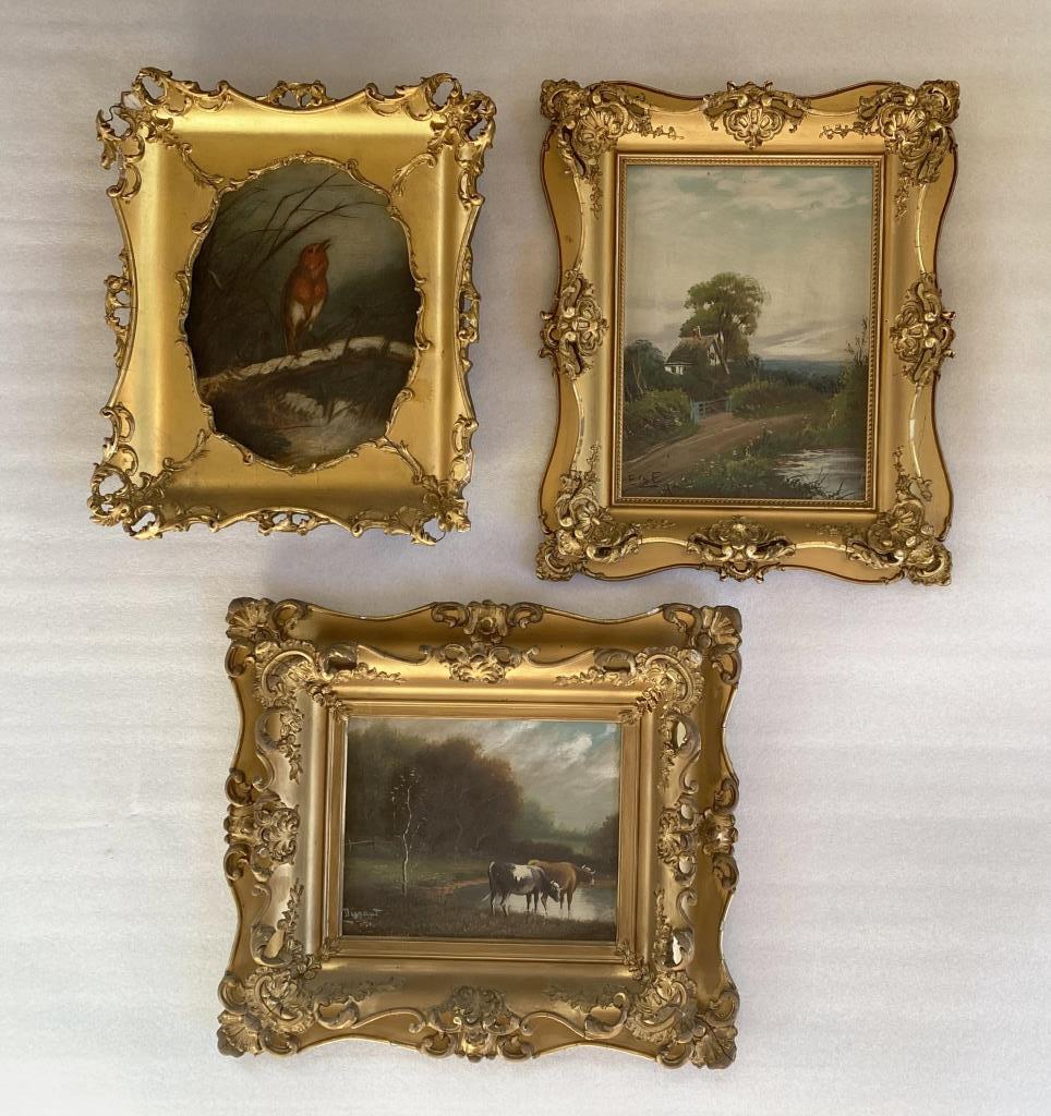 Group Three Victorian Era Framed Artworks O/C (1 of 7)