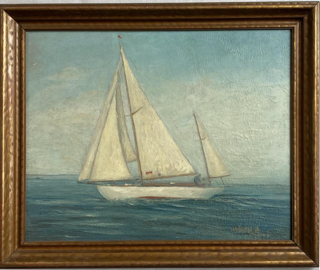 Hannah, O/B Sailboat In Calm Waters (1 of 6)