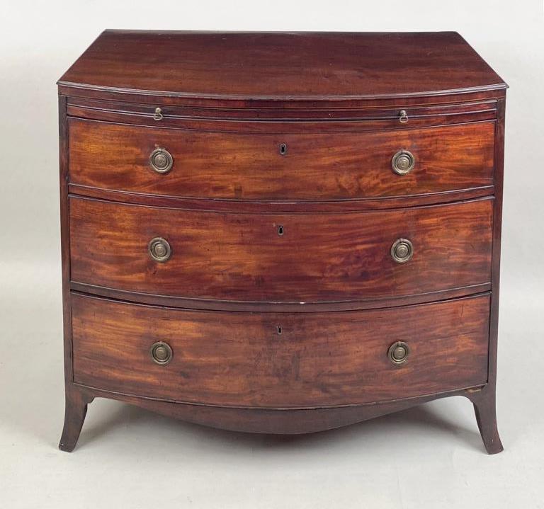 George III Mahogany Swell Front Bachelor Chest (1 of 11)