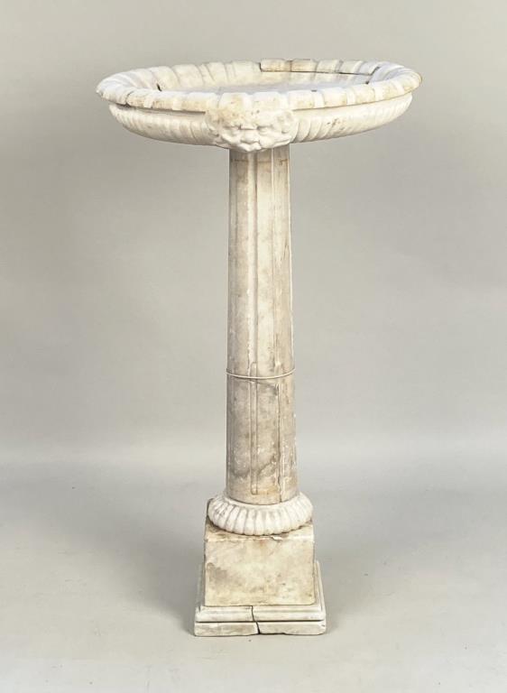 Antique Classical White Marble Fountain (1 of 11)