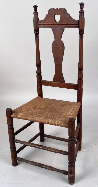 CT "Heart & Crown" Maple Rush Seat Side Chair (1 of 6)
