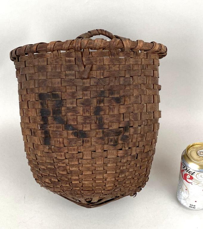 Splint Woven Basket With Painted Initials (1 of 4)