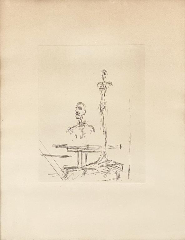 Giacometti, Etching "The Search" (1 of 4)