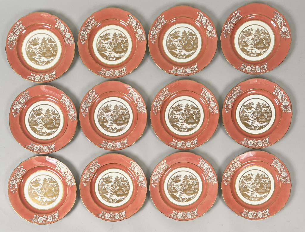 Twelve Tiffany & Co Copeland Spode Plates (1 of 5)