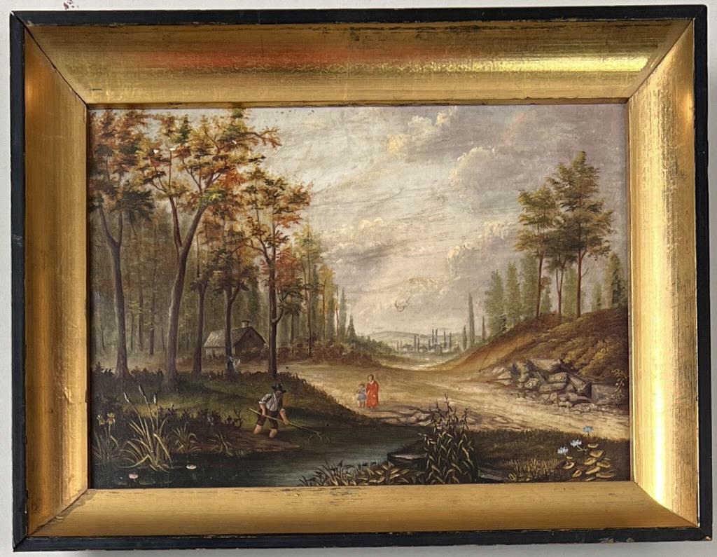 American Primitive School, O/C Landscape & Stream (1 of 4)