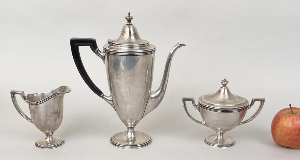 Tiffany & Co. Three Piece Sterling Coffee Service (1 of 3)