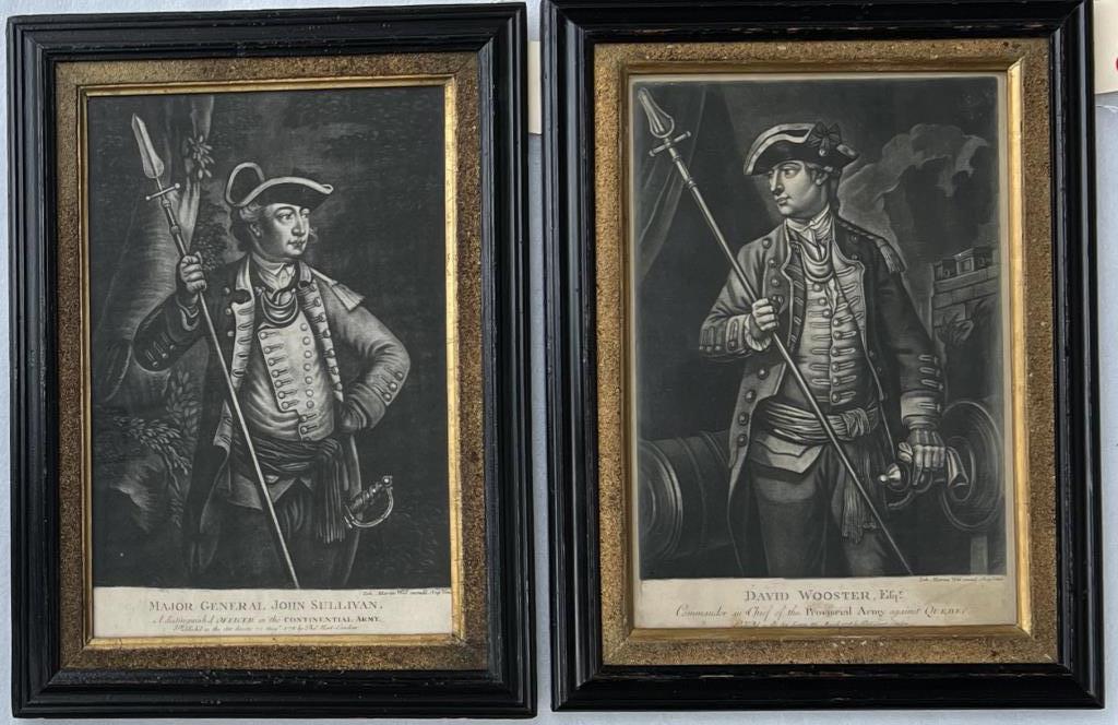 Two 18th C. Mezzotints of Military Figures (1 of 6)