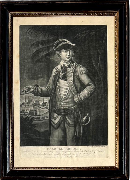 Hart, Engraving of Colonel Arnold, 1776 (1 of 4)