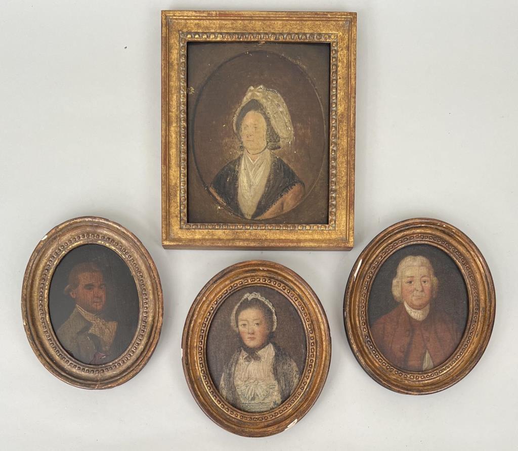 Group Four British Cameo Portraits On Board (1 of 5)