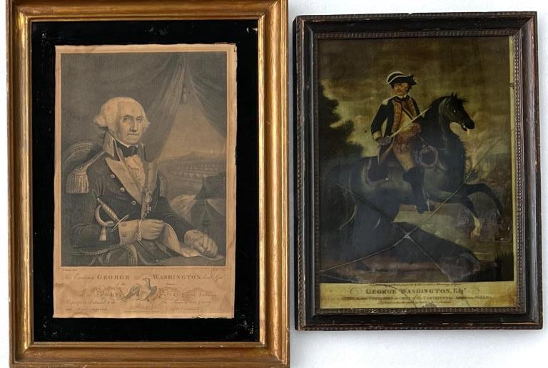 Two Early Engravings of George Washington (1 of 4)