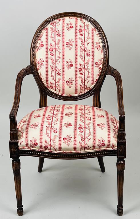 French Fruitwood Directoire Style Open Arm Chair (1 of 8)