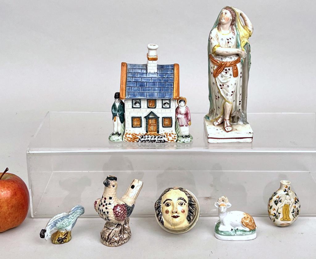 Group Prattware and Other English Porcelain Items (1 of 12)