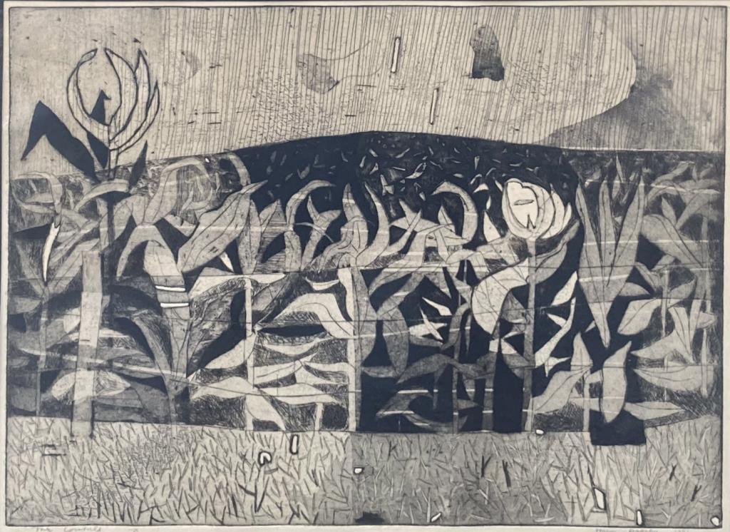 Brorby "The Cornfield" Etching, 1951 (1 of 5)