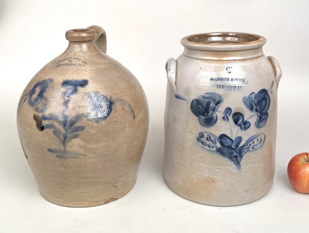 Two Poughkeepsie NY Stoneware Vessels (1 of 9)