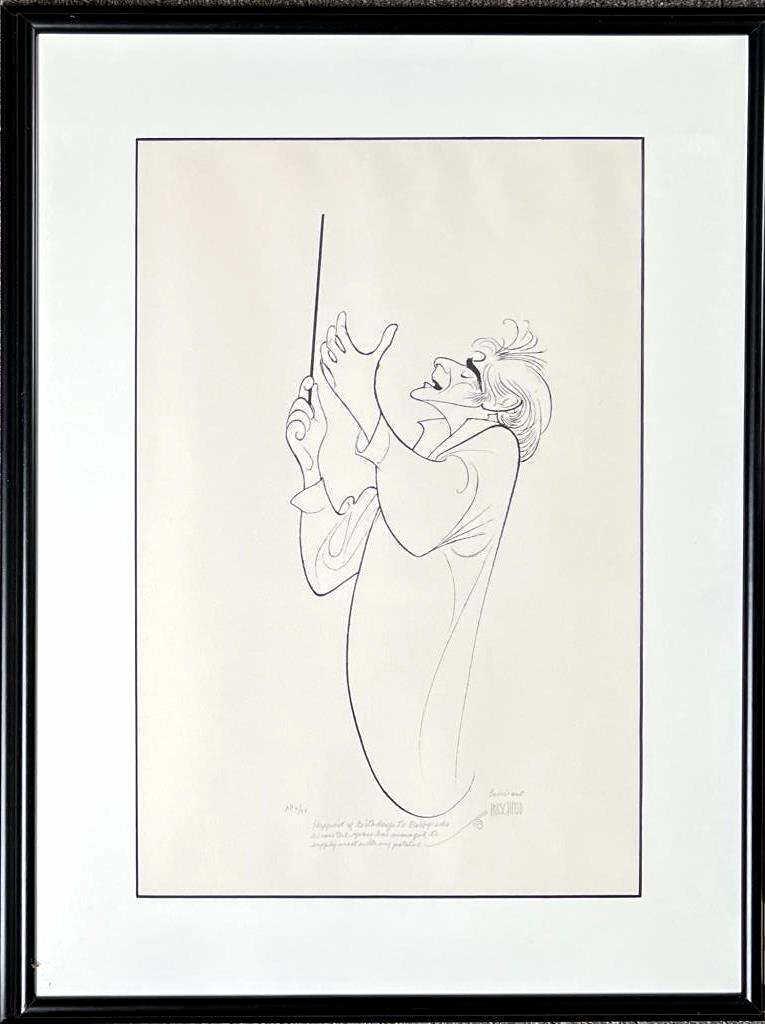 Hirschfeld, Artist's Proof Lithograph - Bernstein (1 of 5)