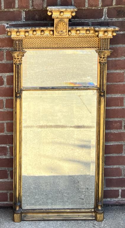 American Classical Gilt Architectural Mirror (1 of 6)