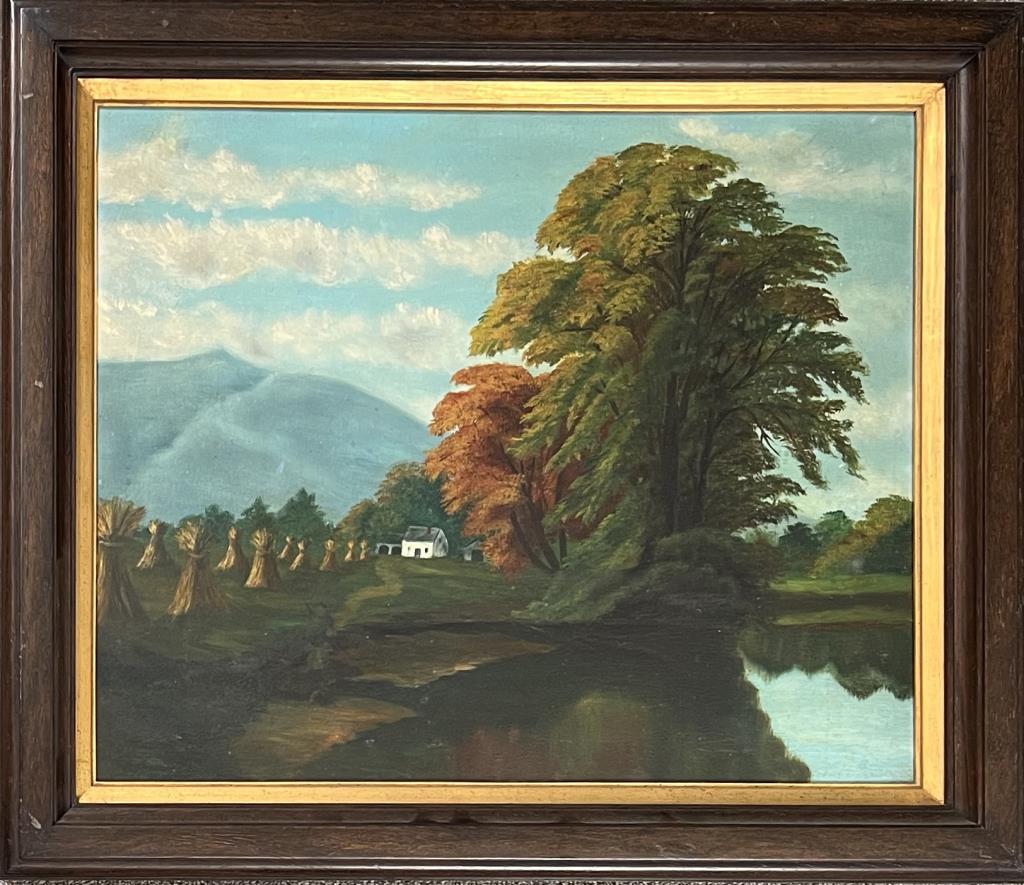 Am. School, O/C Farmstead Landscape Along River (1 of 3)