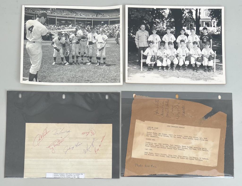 Three Major League Baseball Memorabilia Photos (1 of 7)