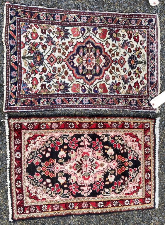 Two Small Persian Hamadan Rugs (1 of 7)