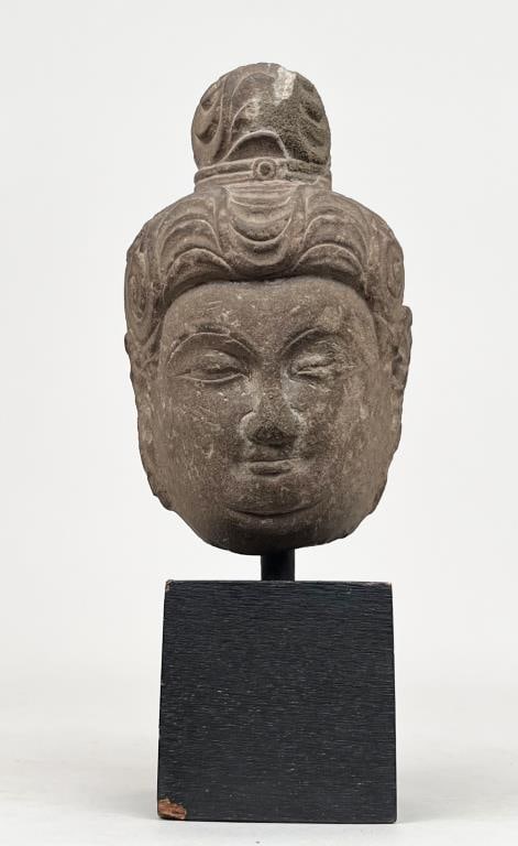 Chinese Carved Stone Head of Buddha (1 of 7)
