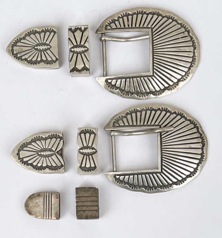 Group Native American Sterling Belt Sets (1 of 2)