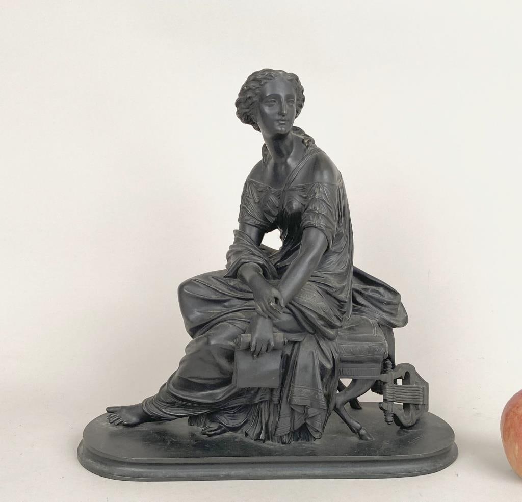 E. Aizelin, Bronze Sculpture Classical Maiden (1 of 12)