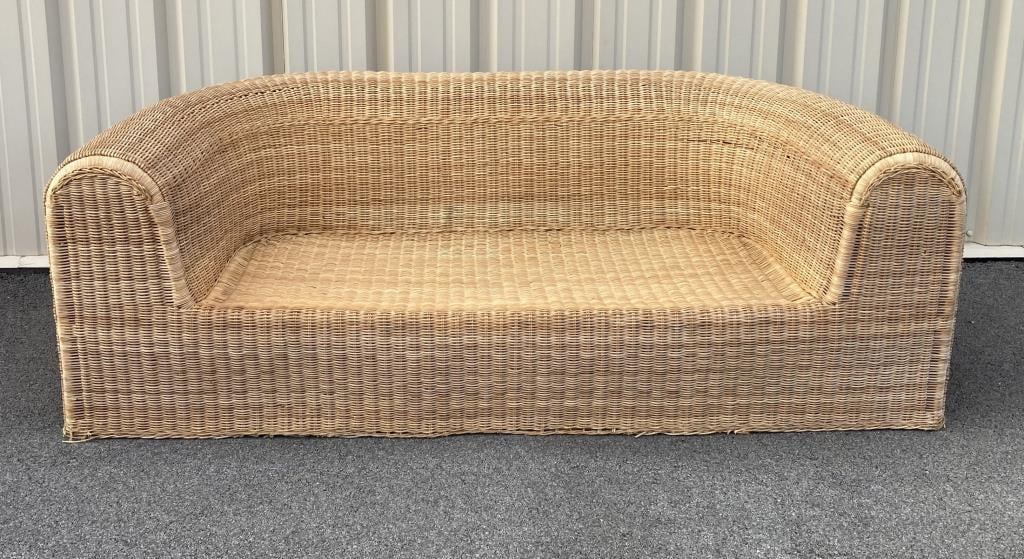 Eero Aarnio MCM Wicker Sofa (1 of 5)