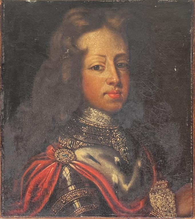 Attr. Mignard, Old Master Portrait Young Man O/C (1 of 3)