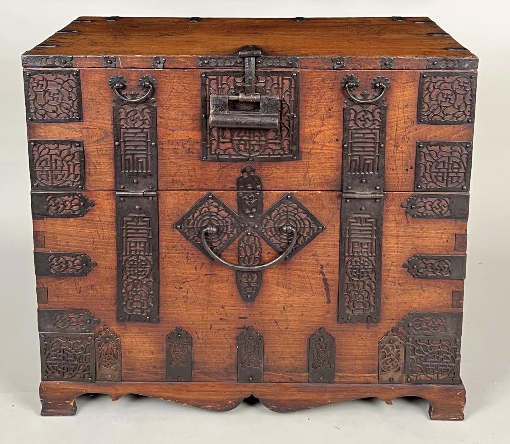Korean Iron Mounted Chest (1 of 7)
