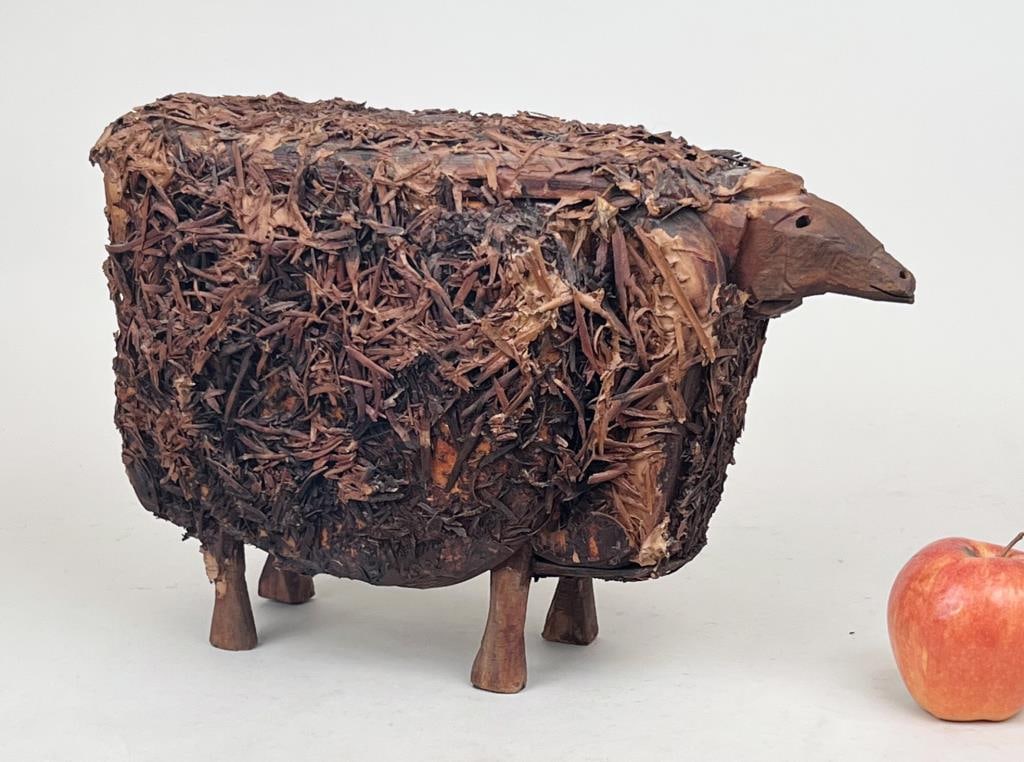 B. Langlais, Wooden Folk Sculpture Sheep (1 of 12)