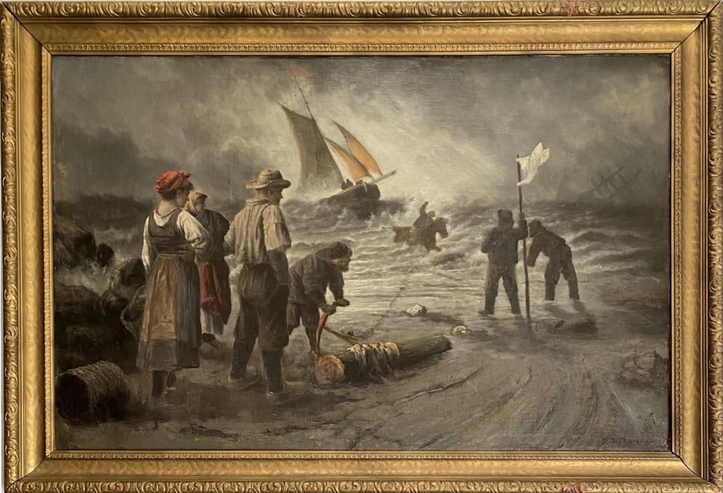 E.J. Dossier, O/C Shipwreck Shore Scene (1 of 8)