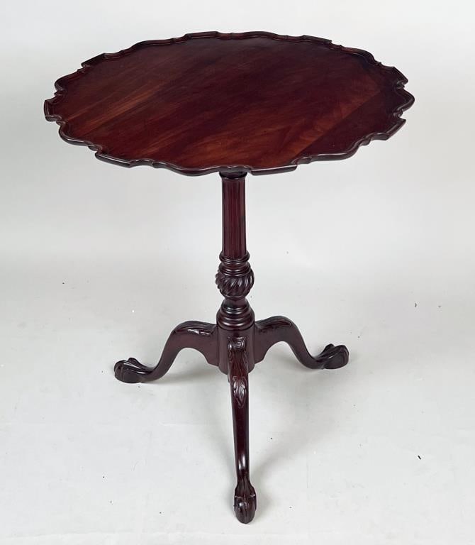 George III Style Pie Crust Tip Top Tea Table (1 of 7)